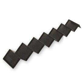 snack wave aluminium black | 6 shelves | 580 mm x 85 mm product photo