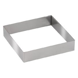 cake ring stainless steel square L 120 mm  W 120 mm  H 40 mm product photo