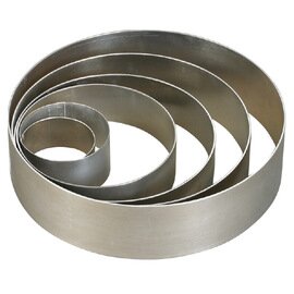 dessert ring mould aluminium round Ø 75 mm  H 30 mm product photo