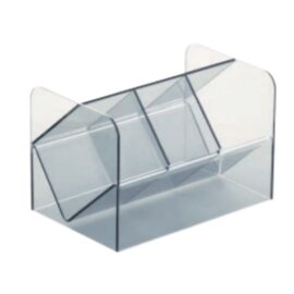 multiple spoon container transparent 3 compartments  L 225 mm  H 150 mm product photo