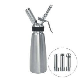 cream dispenser 0.5 ltr | 3 spouts | 1 cleaning brush product photo