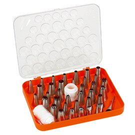 nozzle set nozzles|adapter|box 38-piece plastic stainless steel  H 50 mm product photo