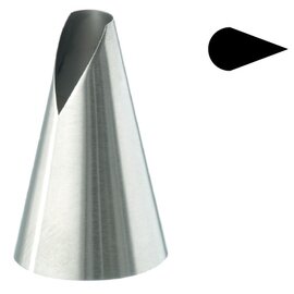 piping tip St. Honoré opening 11 x 21 mm stainless steel  H 53 mm product photo