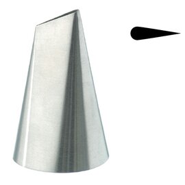 piping tip Petal piping tip large opening 3 x 15 mm stainless steel  H 53 mm product photo