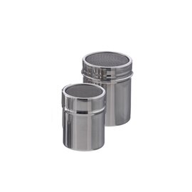 sugar dispenser 150 ml stainless steel  Ø 55 mm  H 75 mm  • mesh  • hole Ø 0.8 mm product photo