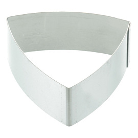 cookie cutter  • triangle convex  | stainless steel 70 mm  x 70 mm  H 30 mm product photo