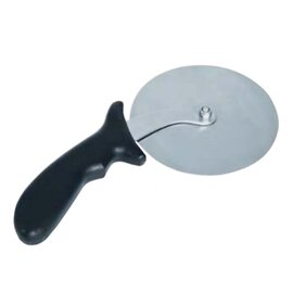 pizza cutter|dough cutter black  L 255 mm  • 1 wheel smooth  Ø 125 mm product photo