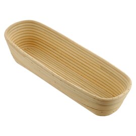 bread mould|proofing basket peddig reed oval bread weight 500 g  L 240 mm  B 130 mm product photo