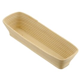 bread mould|proofing basket peddig reed rectangular with wooden floor bread weight 1000 g  L 320 mm  B 130 mm product photo