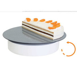 cake plate white rotatable battery operation Ø 240 mm  H 80 mm product photo  S