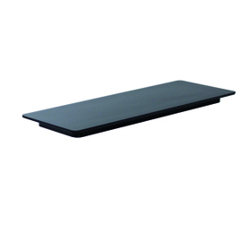 loaf cake serving plate plastic black  L 400 mm  B 150 mm  H 20 mm product photo