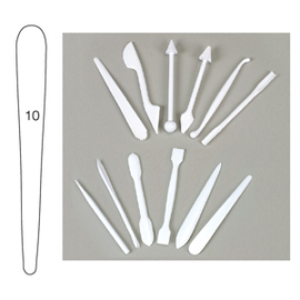 marzipan modelling tool 10 plastic white product photo