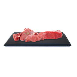 cutting board GN 1/1 HDPE • black • with dripping tray | 530 mm x 325 mm product photo  S