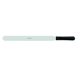 Ateco Stainless Steel Offset Spatula with Black Polypropylene Handle - 9  3/4L Blade