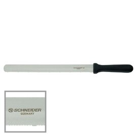 bakery knife straight blade smooth cut serrated cut cut on both sides | black | blade length 31 cm product photo