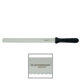 bakery knife straight blade wavy cut smooth cut cut on both sides | black | blade length 36 cm product photo