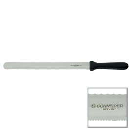 bakery knife straight blade wavy cut serrated cut cut on both sides | black | blade length 36 cm product photo