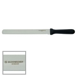 bakery knife straight blade smooth cut | black | blade length 26 cm product photo