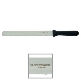 bakery knife straight blade serrated cut | black | blade length 26 cm product photo
