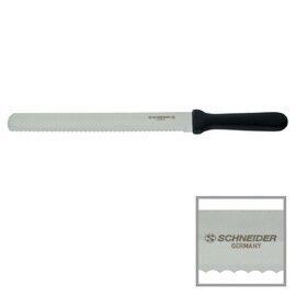bakery knife straight blade wavy cut | black | blade length 26 cm product photo