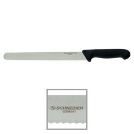 bakery knife straight blade wavy cut | black | blade length 25 cm product photo