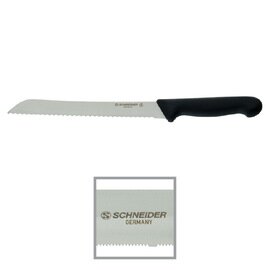 bread knife straight blade serrated cut | black | blade length 21 cm product photo