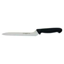 bread knife straight blade serrated serrated edge | black | blade length 18 cm product photo