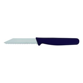 bread roll knife straight blade wavy cut | black | blade length 8 cm  L 18 cm product photo