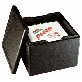 insulated box PIZZA 32 ltr black  | 410 mm  x 410 mm  H 330 mm product photo