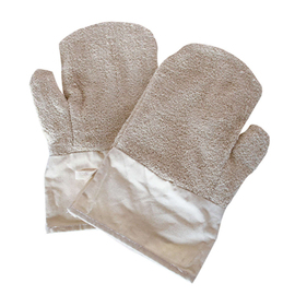 Baking Gloves cotton natural-coloured reinforced over the entire surface 1 pair 325 mm x 150 mm product photo