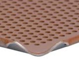 baking sheet gastronorm perforated aluminium 1.5 mm silicone brown  L 530 mm  B 325 mm  H 10 mm product photo  S