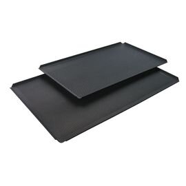 baking sheet baker's standard perforated aluminum 1.5 mm Tyneck black  H 20 mm product photo