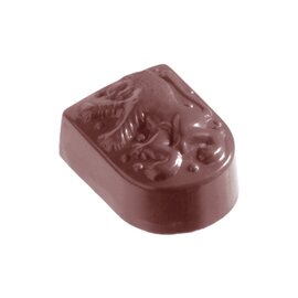 chocolate mould  • crest | 24-cavity | mould size 33 x 26 x H 16 mm  L 275 mm  B 135 mm product photo