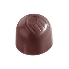 chocolate mould  • half-sphere  • round | 21-cavity | mould size Ø 29 x 24 mm  L 275 mm  B 135 mm product photo