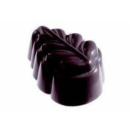 chocolate mould  • leaf | 24-cavity | mould size 37 x 27 x H 18 mm  L 275 mm  B 135 mm product photo