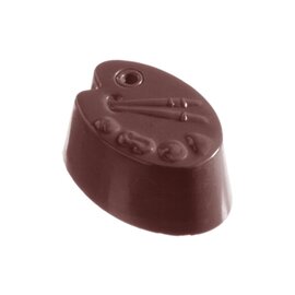 chocolate mould  • oval | 21-cavity | mould size 40 x 28 x H 16 mm  L 275 mm  B 135 mm product photo