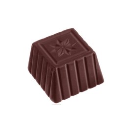 chocolate mould  • square | 24-cavity | mould size 27 x 27 x H 18 mm  L 275 mm  B 135 mm product photo