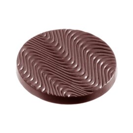 chocolate mould  • round | 8-cavity | mould size Ø 59 x 4 mm  L 275 mm  B 135 mm product photo