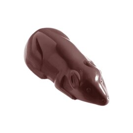 chocolate mould  • mouse  • dog | 21-cavity | mould size 68 x 33 x H 19 mm  L 275 mm  B 135 mm product photo