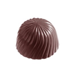 chocolate mould  • round  • half-sphere | 24-cavity | mould size Ø 29 x 19 mm  L 275 mm  B 135 mm product photo