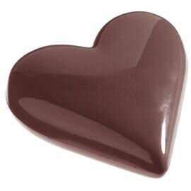 chocolate mould|double form  • heart | 5-cavity | mould size 80 x 69 x H 16 mm  L 275 mm  B 135 mm product photo