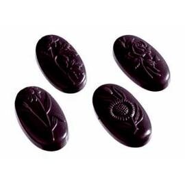 chocolate mould  • oval | 14-cavity | mould size 53 x 30 x H 9 mm  L 275 mm  B 135 mm product photo