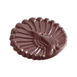 chocolate mould  • round | 10-cavity | mould size Ø 51 x 5 mm  L 275 mm  B 135 mm product photo