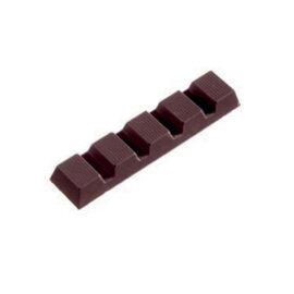 chocolate mould  • rectangle | 7-cavity | mould size 128 x 29 x 14 mm  L 275 mm  B 135 mm product photo  L