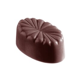 chocolate mould  • oval | 24-cavity | mould size 35 x 22 x H 15 mm  L 275 mm  B 135 mm product photo