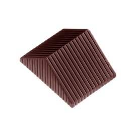 chocolate mould  • triangular | 21-cavity | mould size 40 x 29 x H 20 mm  L 275 mm  B 135 mm product photo