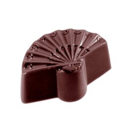chocolate mould  • flamenco fan  • semicircle | 24-cavity | mould size 40 x 25 x H 17 mm  L 275 mm  B 135 mm product photo