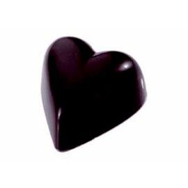 chocolate mould  • heart | 24-cavity | mould size 33 x 31 x H 15 mm  L 275 mm  B 135 mm product photo