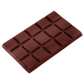 chocolate mould  • rectangular  • board | 3-cavity | mould size 130 x 79 x H 9 mm  L 275 mm  B 135 mm product photo