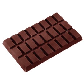 chocolate mould  • rectangular  • board | 3-cavity | mould size 124 x 77 x H 11 mm  L 275 mm  B 135 mm product photo
